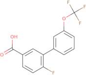 4-Fluoro-3-(3-trifluoromethoxyphenyl)benzoic acid