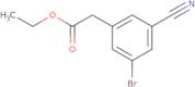 3-Bromo-5-cyanophenylacetic acid ethyl ester