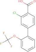 2-Chloro-4-[2-(trifluoromethoxy)phenyl]benzoic acid