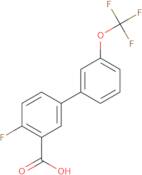 2-Fluoro-5-(3-trifluoromethoxyphenyl)benzoic acid