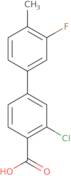 2-Chloro-4-(3-fluoro-4-methylphenyl)benzoic acid