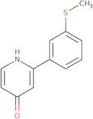 4-Hydroxy-2-(3-methylthiophenyl)pyridine