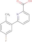 6-(5-Fluoro-2-methylphenyl)picolinic acid