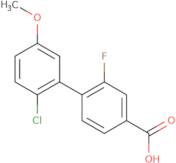 4-(2-Chloro-5-methoxyphenyl)-3-fluorobenzoic acid