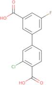 4-(3-Carboxy-5-fluorophenyl)-2-chlorobenzoic acid