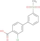 3-chloro-3'-(methylsulfonyl)-[1,1'-biphenyl]-4-carboxylic acid