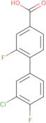 4-(3-Chloro-4-fluorophenyl)-3-fluorobenzoic acid