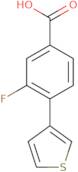 3-Fluoro-4-(thiophen-3-yl)benzoic acid