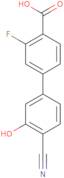 5-(4-Carboxy-3-fluorophenyl)-2-cyanophenol