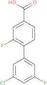 4-(3-Chloro-5-fluorophenyl)-3-fluorobenzoic acid