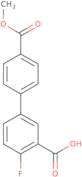 2-Fluoro-5-(4-methoxycarbonylphenyl)benzoic acid