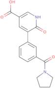 6-Hydroxy-5-(3-pyrrolidinylcarbonylphenyl)nicotinic acid