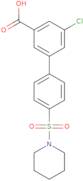 5-Chloro-3-[4-(piperidin-1-ylsulfonyl)phenyl]benzoic acid