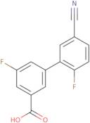 3-(5-Cyano-2-fluorophenyl)-5-fluorobenzoic acid