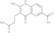 4-Hydroxy-2-methyl-3-(3-oxo-butyl)-quinoline-6-carboxylic acid