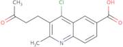 4-Chloro-2-methyl-3-(3-oxo-butyl)-quinoline-6-carboxylic acid