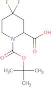 1-[(tert-Butoxy)carbonyl]-4,4-difluoropiperidine-2-carboxylic acid