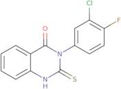 3-(3-Chloro-4-fluorophenyl)-2-sulfanyl-3,4-dihydroquinazolin-4-one