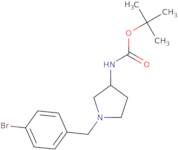 (R)-tert-Butyl 1-(4-bromobenzyl)pyrrolidin-3-ylcarbamate