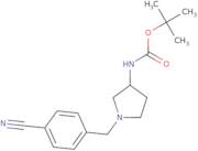 (R)-tert-Butyl 1-(4-cyanobenzyl)pyrrolidin-3-ylcarbamate