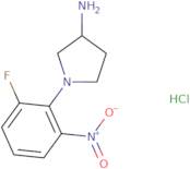 (S)-1-(2-Fluoro-6-nitrophenyl)pyrrolidin-3-amine hydrochloride