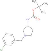 (S)-tert-Butyl 1-(3-chlorobenzyl)pyrrolidin-3-ylcarbamate