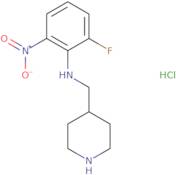 2-Fluoro-6-nitro-N-(piperidin-4-ylmethyl)aniline hydrochloride