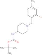 tert-Butyl 1-(2-fluoro-4-methylbenzyl)piperidin-4-ylcarbamate