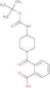 2-[4-(tert-Butoxycarbonylamino)piperidine-1-carbonyl]benzoic acid