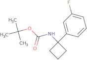 tert-Butyl N-[1-(3-fluorophenyl)cyclobutyl]carbamate