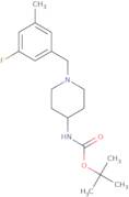 tert-Butyl 1-(3-fluoro-5-methylbenzyl)piperidin-4-ylcarbamate