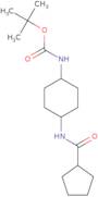 tert-Butyl (1R*,4R*)-4-(cyclopentanecarbonylamino)cyclohexylcarbamate