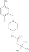 tert-Butyl 1-(2-fluoro-5-methylbenzyl)piperidin-4-ylcarbamate