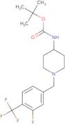 tert-Butyl 1-[3-fluoro-4-(trifluoromethyl)benzyl]piperidin-4-ylcarbamate