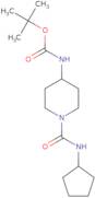 tert-Butyl 1-(cyclopentylcarbamoyl)piperidin-4-ylcarbamate
