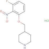 4-[(3-Fluoro-2-nitrophenoxy)methyl]piperidine hydrochloride