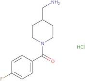 [4-(Aminomethyl)piperidin-1-yl](4-fluorophenyl)methanone hydrochloride