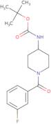 tert-Butyl 1-(3-fluorobenzoyl)piperidin-4-ylcarbamate