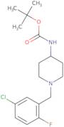 tert-Butyl 1-(5-chloro-2-fluorobenzyl)piperidin-4-ylcarbamate