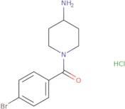 (4-Aminopiperidin-1-yl)(4-bromophenyl)methanone hydrochloride