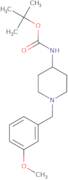 tert-Butyl 1-(3-methoxybenzyl)piperidin--4-ylcarbamate