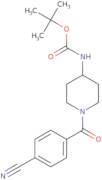 tert-Butyl 1-(4-cyanobenzoyl)piperidin-4-ylcarbamate