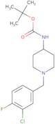 tert-Butyl 1-(3-chloro-4-fluorobenzyl)piperidin-4-ylcarbamate