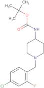 tert-Butyl 1-(4-chloro-2-fluorobenzyl)piperidin-4-ylcarbamate