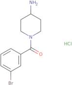 (4-Aminopiperidin-1-yl)(3-bromophenyl)methanone hydrochloride