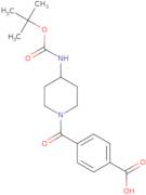 4-[4-(tert-Butoxycarbonylamino)piperidine-1-carbonyl]benzoic acid