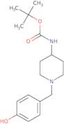 tert-Butyl 1-(4-hydroxybenzyl)piperidin-4-ylcarbamate