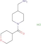 [4-(Aminomethyl)piperidin-1-yl](tetrahydro-2H-pyran-4-yl)methanone hydrochloride