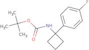 tert-Butyl N-[1-(4-fluorophenyl)cyclobutyl]carbamate