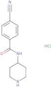 4-Cyano-N-piperidin-4-yl-benzamide hydrochloride